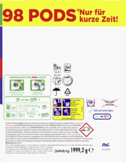 Ariel Colorwaschmittel All-in-1 Pods 2x49x20,4g 98WL -Ecover Geschäft MAM 10303617 SHOP IMAGE 1.9