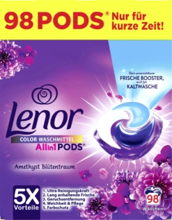 Colorwaschmittel All-in-1 Pods Amethyst Blütentraum Vorteilspack 98WL