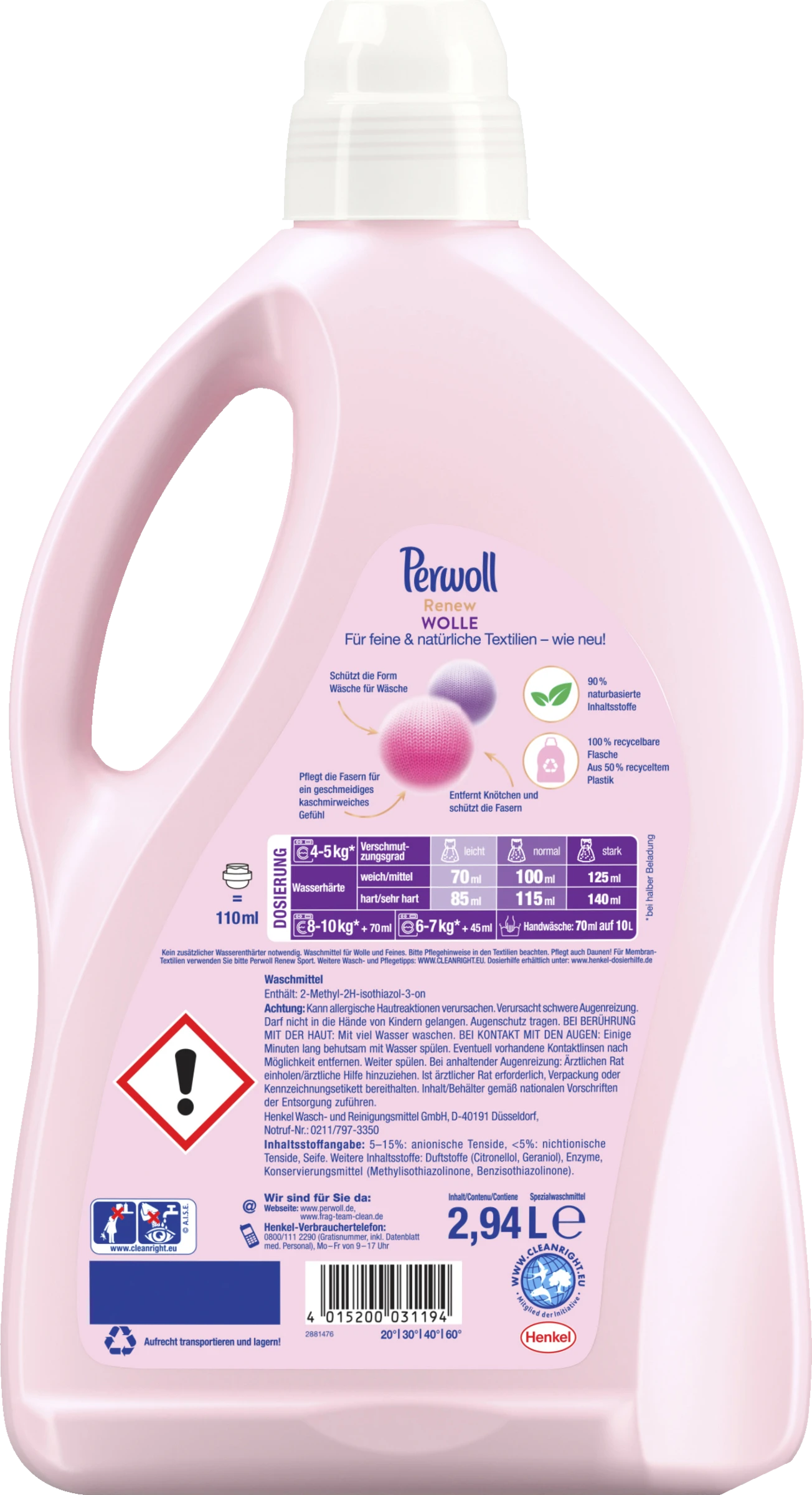 Renew Wolle & Feines Waschmittel Flüssig 42 WL 2 Renew Wolle & Feines Waschmittel Flüssig 42 WL – Bild 2