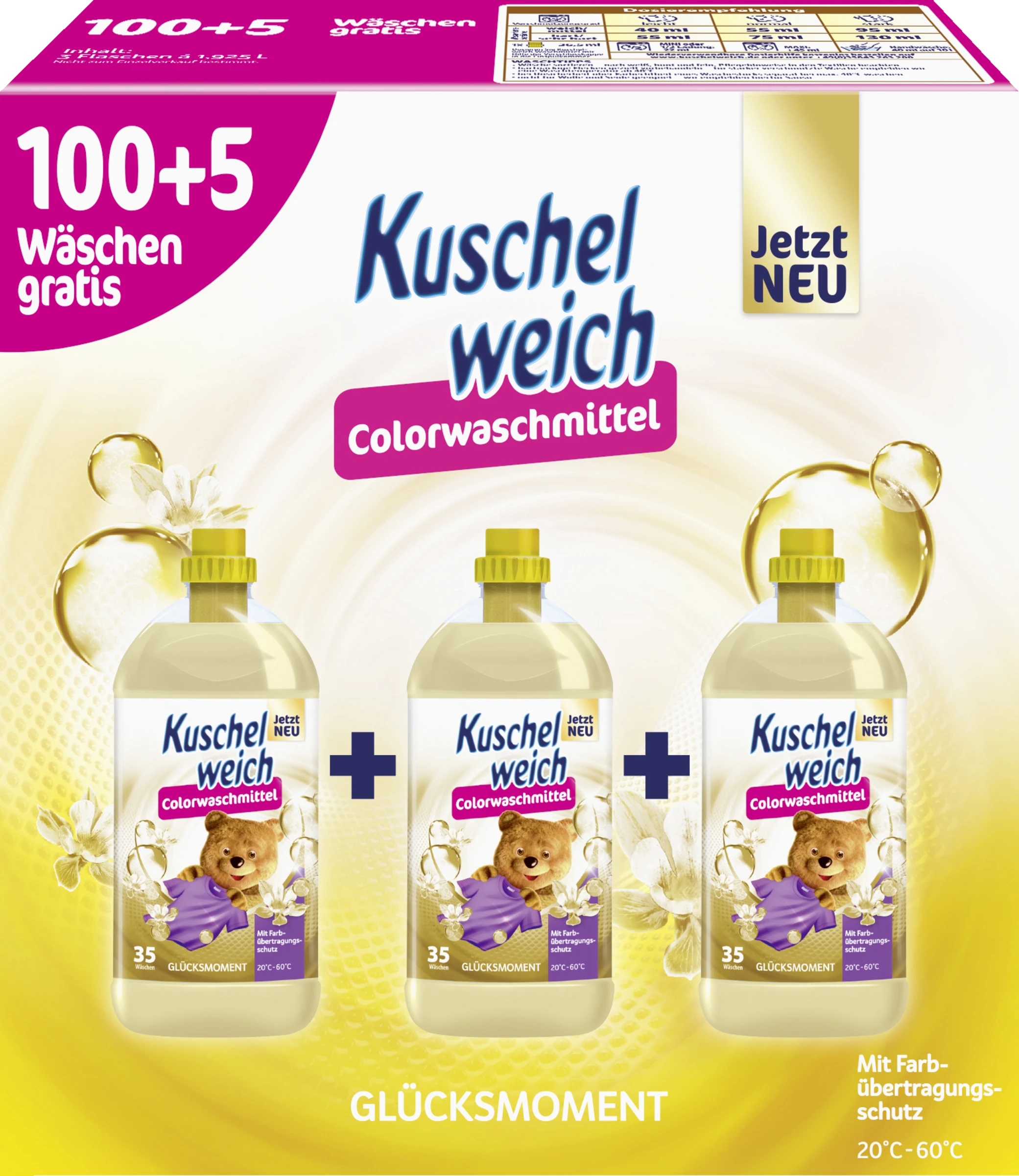 Colorwaschmittel Flüssig Glücksmoment 1 Colorwaschmittel Flüssig Glücksmoment