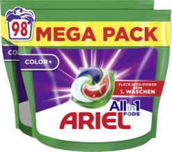 Ariel Colorwaschmittel All-in-1 Pods 2x49x20,4g 98WL
