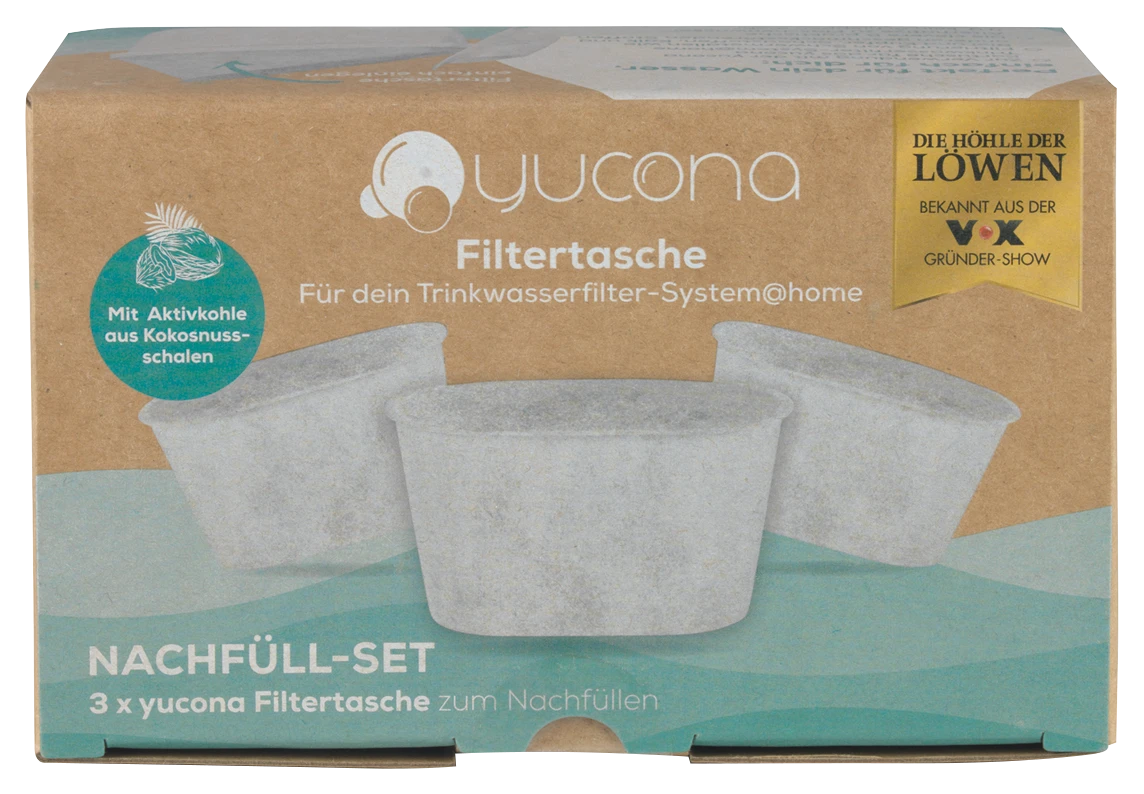 3er Set Wasserfilter Filtertasche Nachfüller 1 3er Set Wasserfilter Filtertasche Nachfüller