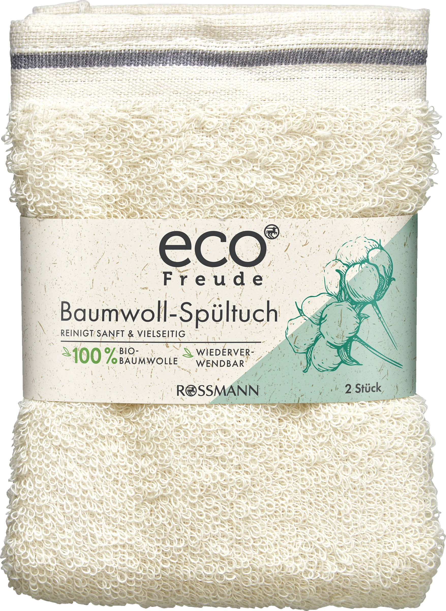 Bio-Baumwoll-Spültuch 1 Bio-Baumwoll-Spültuch