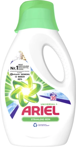 Universal+ Strahlend Rein Vollwaschmittel Flüssig 20 WL