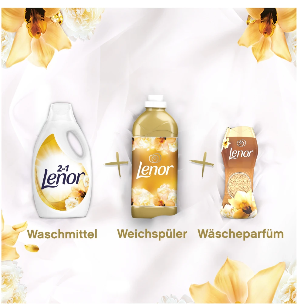 Goldene Orchidee Colorwaschmittel Flüssig 19 WL 3 Goldene Orchidee Colorwaschmittel Flüssig 19 WL – Bild 3