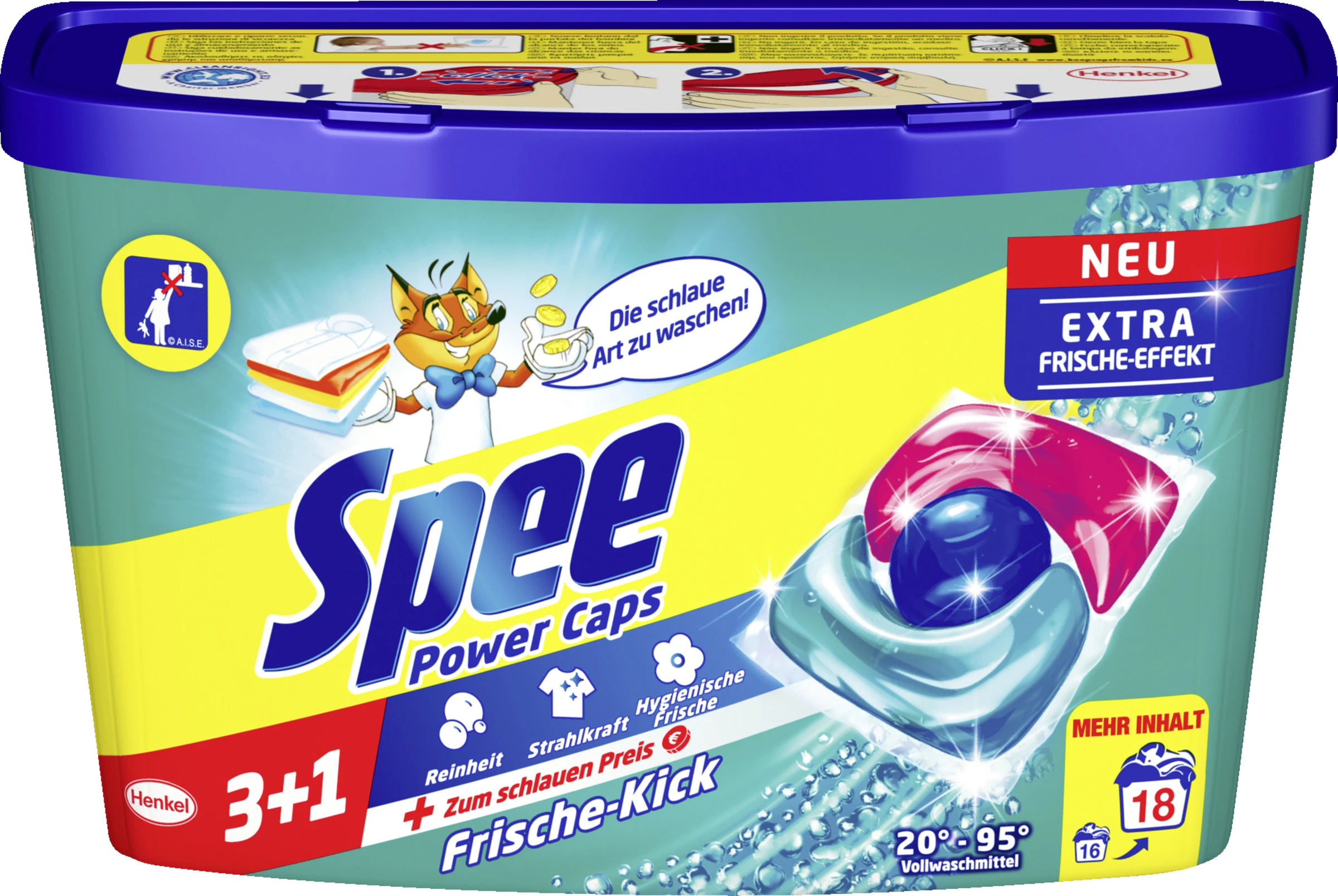 Frische-Kick Vollwaschmittel Power CAPS 18 WL 1 Frische-Kick Vollwaschmittel Power CAPS 18 WL