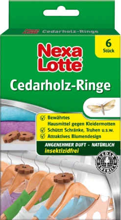 Cedarholz-Ringe