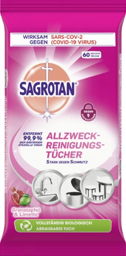 Allzweck-Reinigungstücher Granatapfel & Limette