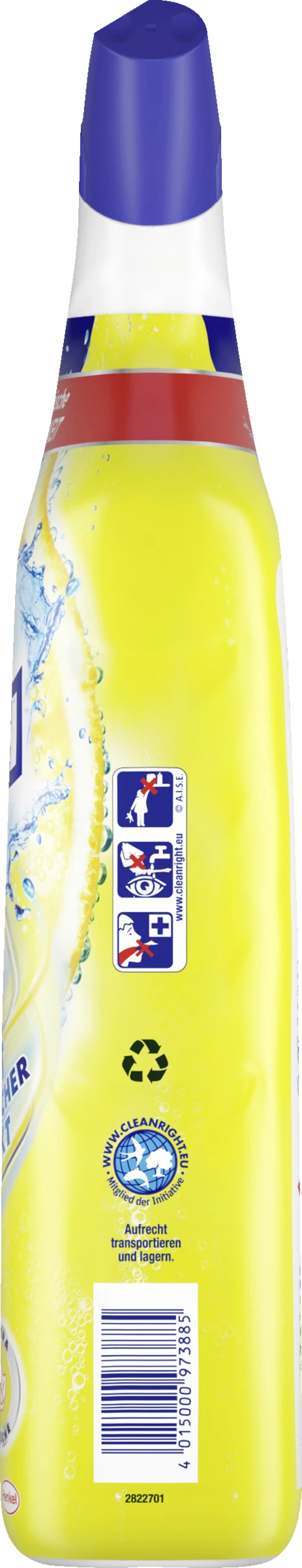Kraft Aktiv WC Reiniger Gel Lemon 2 Kraft Aktiv WC Reiniger Gel Lemon – Bild 2