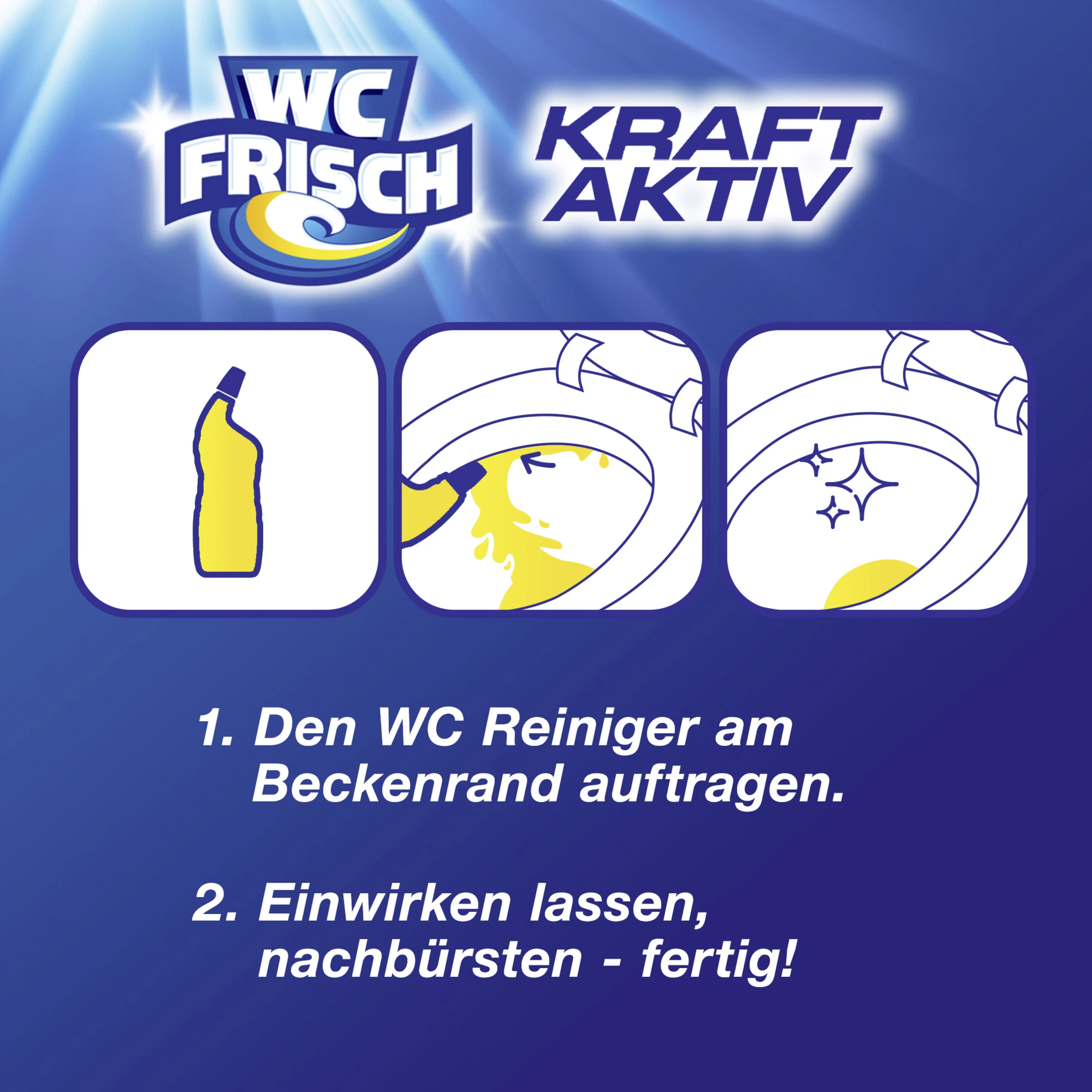 Kraft Aktiv WC Reiniger Gel Lemon 4 Kraft Aktiv WC Reiniger Gel Lemon – Bild 4