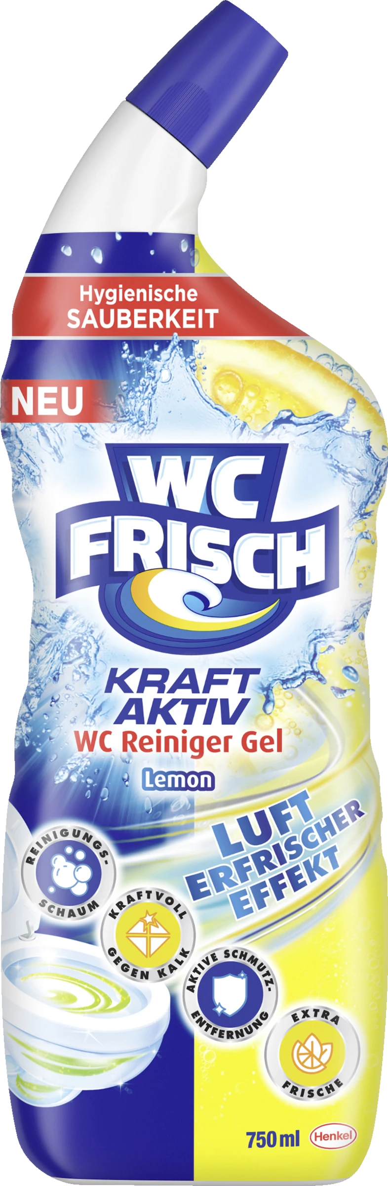 Kraft Aktiv WC Reiniger Gel Lemon 1 Kraft Aktiv WC Reiniger Gel Lemon