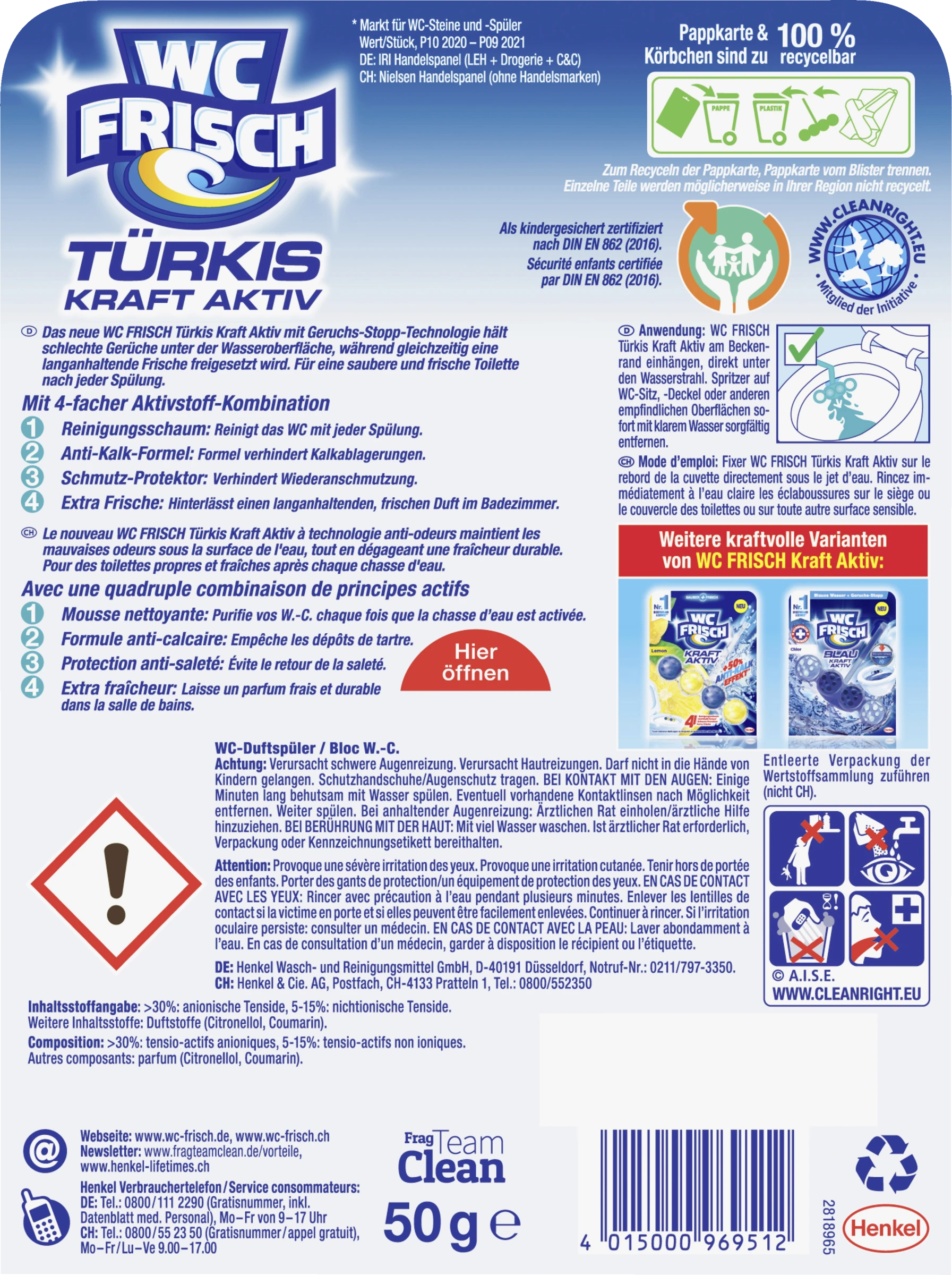 Türkis Kraft-Aktiv Duftspüler Meeresfrische 2 Türkis Kraft-Aktiv Duftspüler Meeresfrische – Bild 2