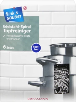 Edelstahl-Spiral Topfreiniger