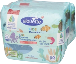 4er-Pack Feuchte Toilettentücher Sensitiv Kids
