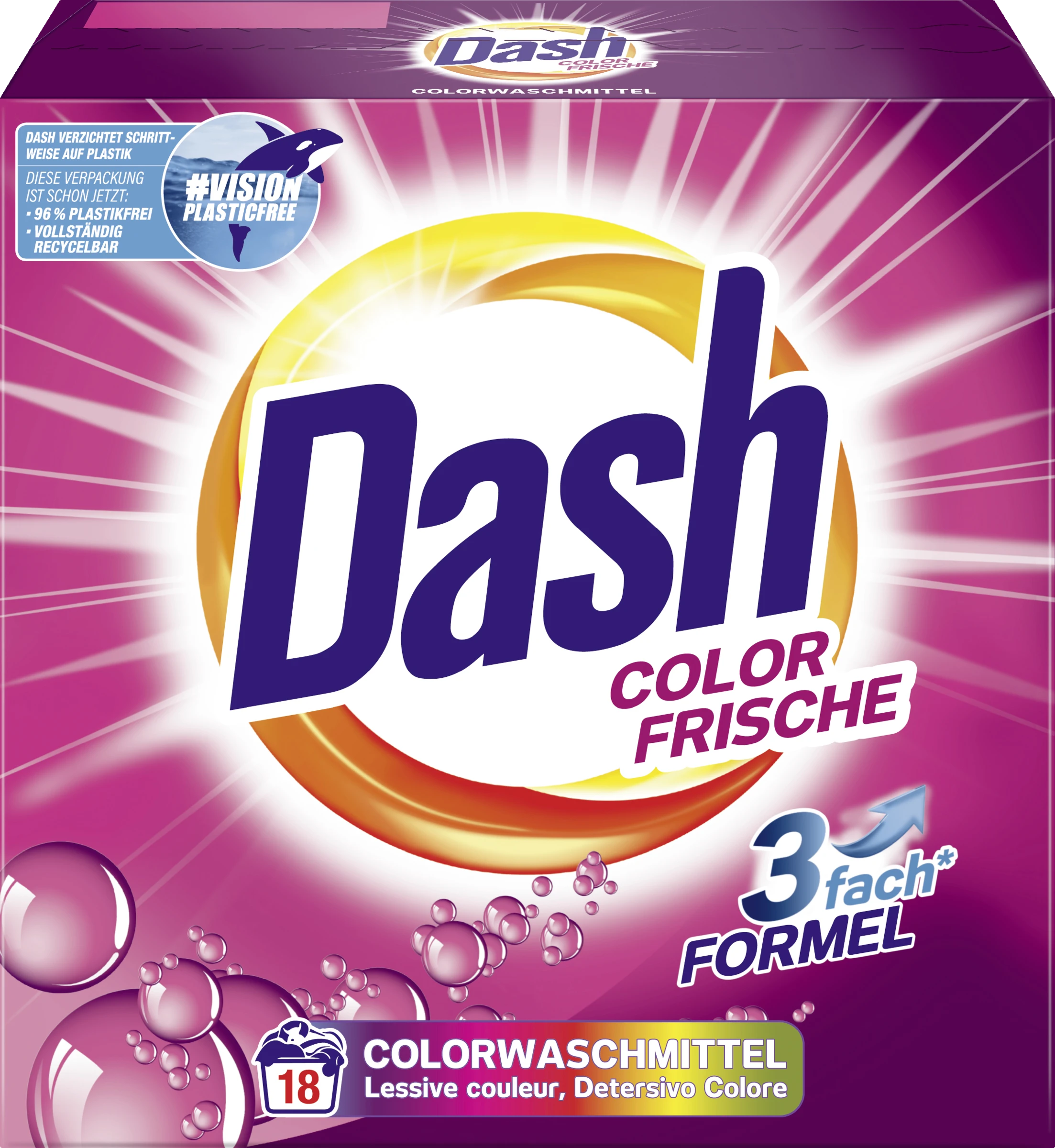 Dash Colorwaschmittel Pulver Color Frische 1 Dash Colorwaschmittel Pulver Color Frische